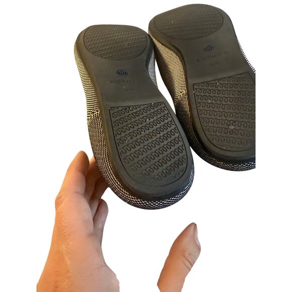 Rothy’s Women’s Grey Mist Captoe Black and White Ballet Shoes Flats Size 9.5 - Picture 5 of 13